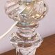 Impressive lamp base made of solid Baccarat crystal, bamboo torso model.