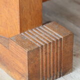 Modernist solid oak dining table, 1940