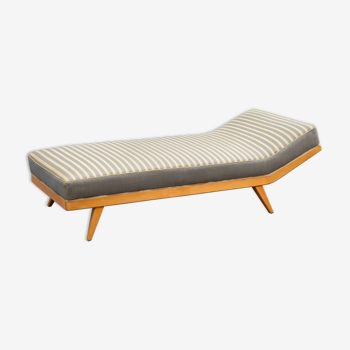 Banquette / daybed années 50 à rayures