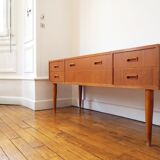 Vintage teak dressing table with mirror
