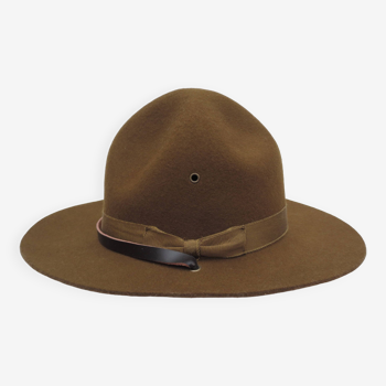 Men's felt hat khaki color