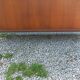Florence Knoll buffet in wood and marble with chrome legs from the 1970s.