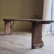 Antique folding farmhouse bench in solid wood | Gabin
