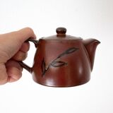 Ceramic Teapot, Flower Teapot, Brown Tea Pot, Alinea Fabrication Artisanale
