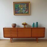 Modernist long sideboard of the 1970s