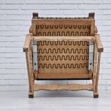 Chaise à bascule danoise à dossier haut, très bon état d'origine.