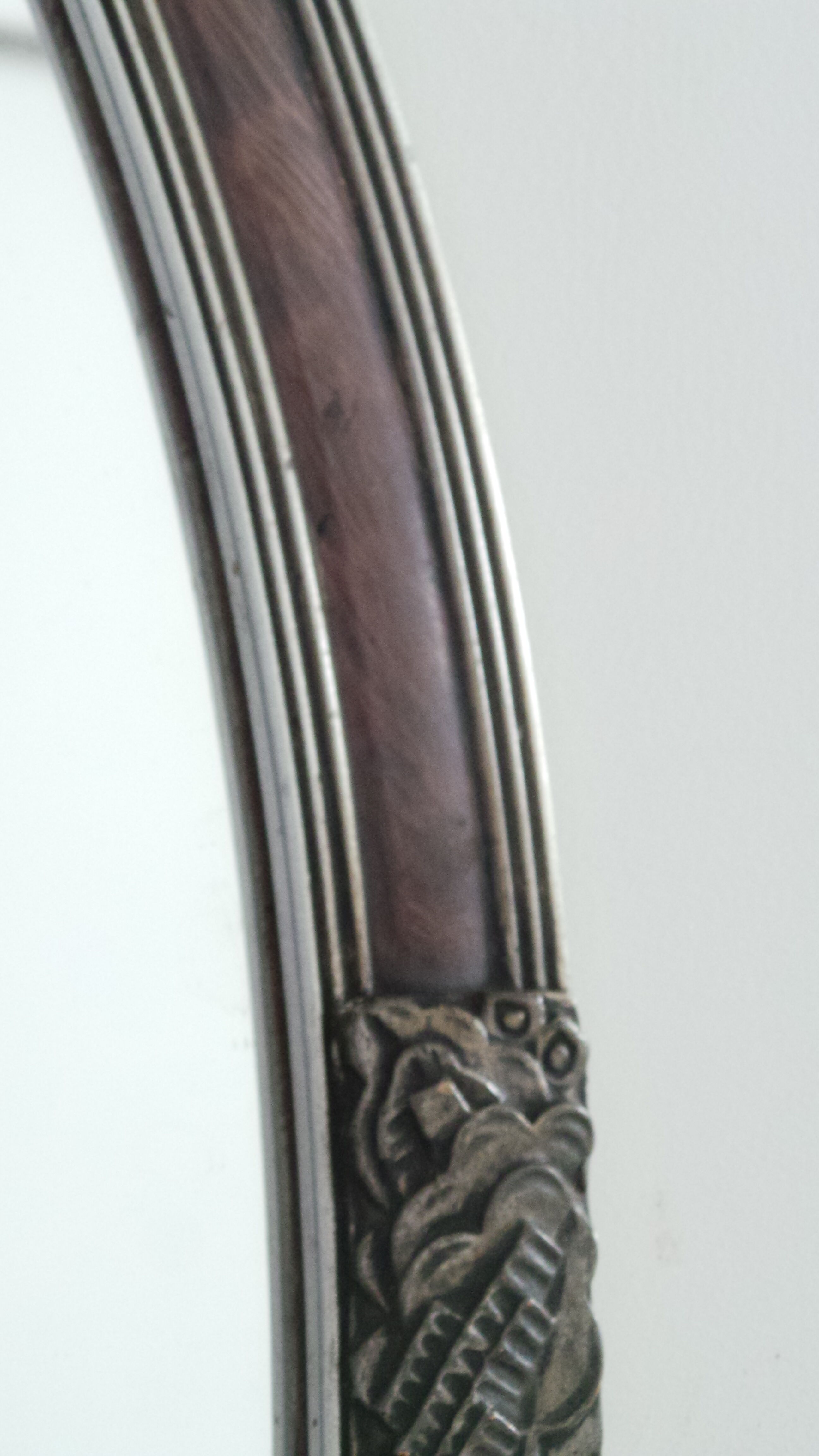 Mirror oval art deco 36x66cm