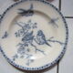 Plates earth fire batch of 6 birds vintage decorations
