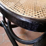 Vintage canneal rocking-chair