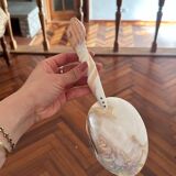 1920 French Antique Mother of Pearl and Shell Large Spoon