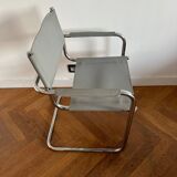 MG5 Grassi style chrome armchair