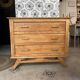 Commode Oscar bois et noir années 50-70 style scandinave