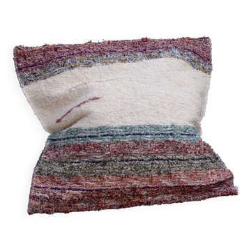 Housse de cousin artisanale tissé main en coton recyclé