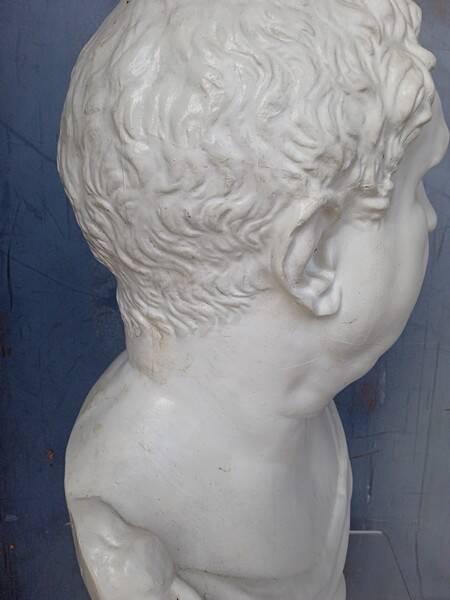Vitellius plaster bust 60cm th mid 20th century