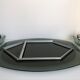Veca mirror and 2 matching Veca wall lights made in Italy.