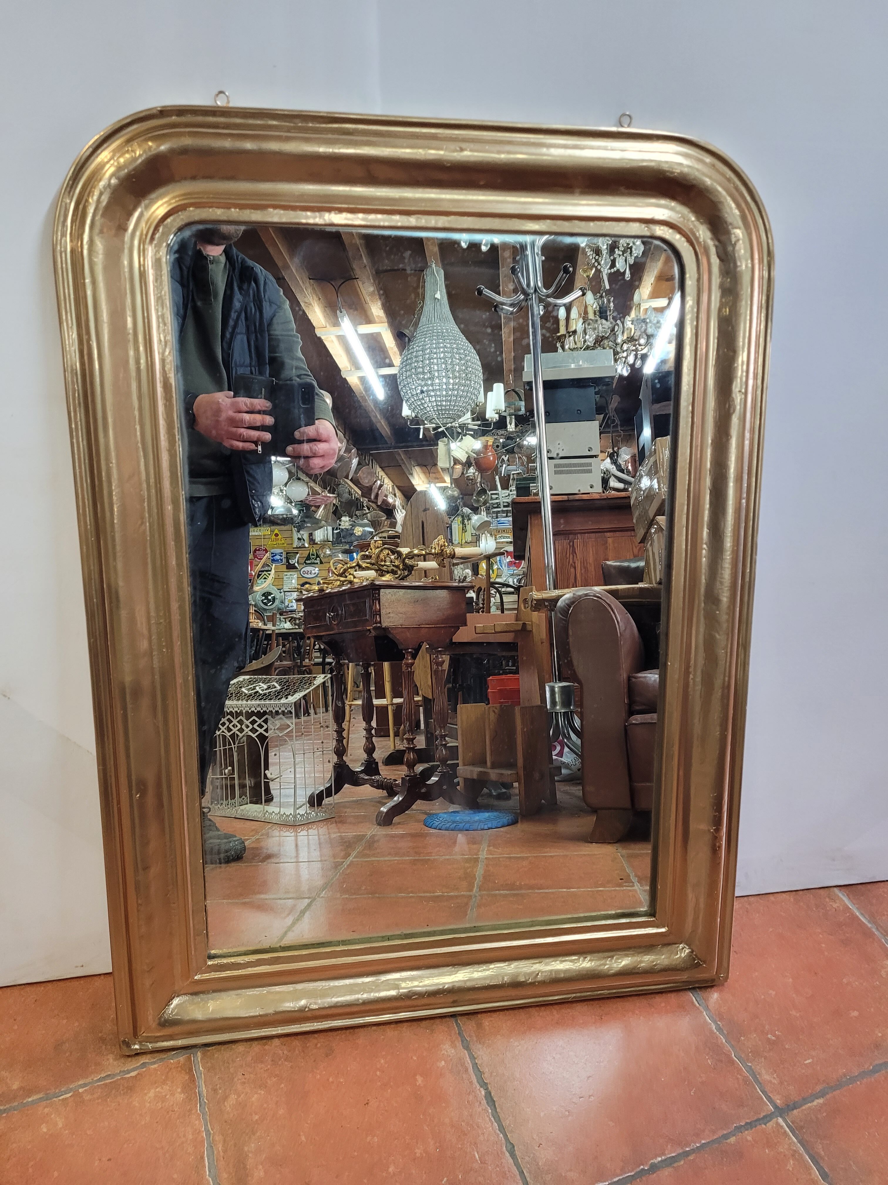 Mirror Louis Philippe old gilded 103x76cm