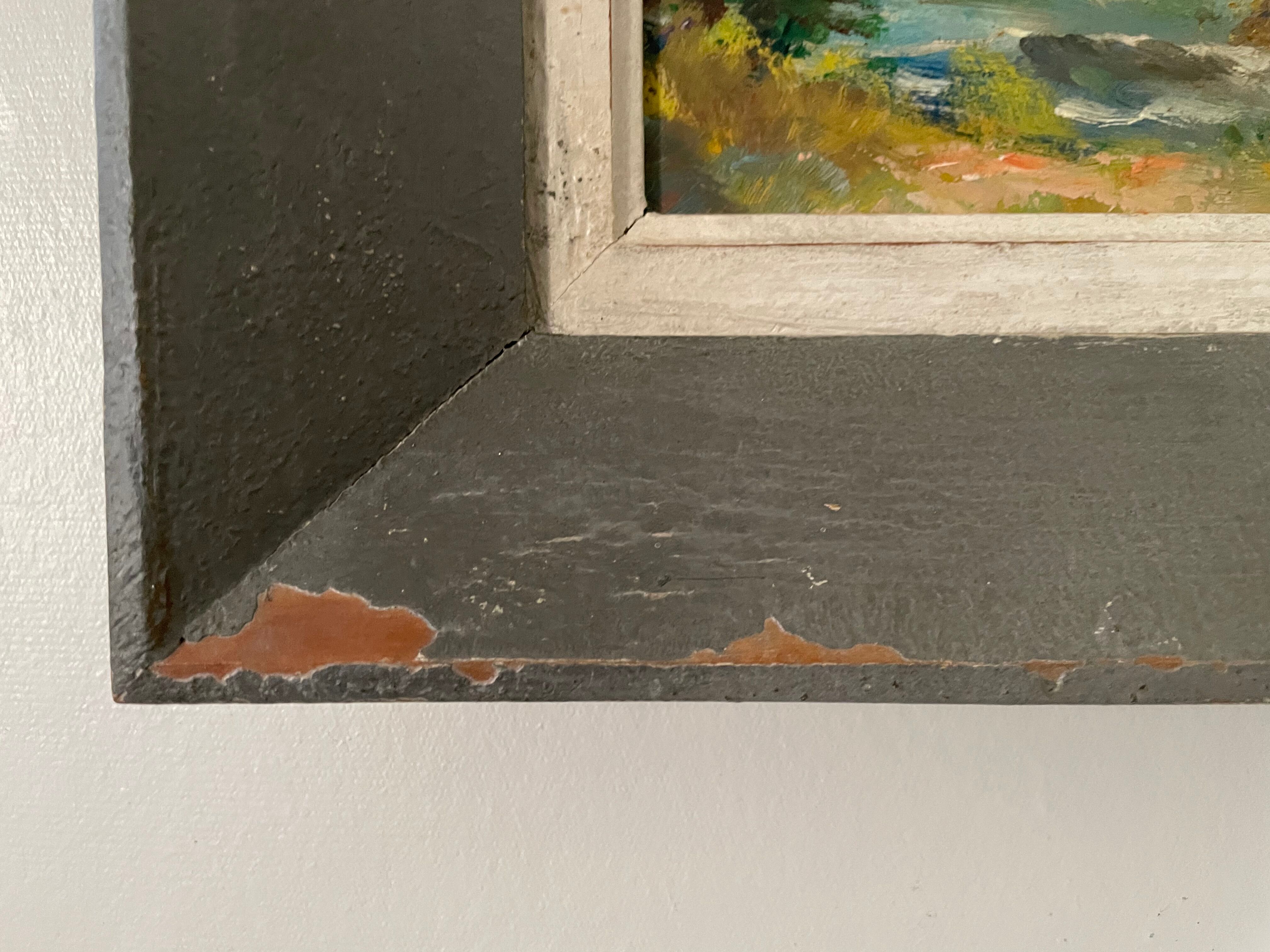 Old seaside painting