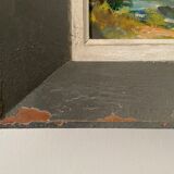 Old seaside painting