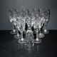 Lorraine crystalware set of 10 cut crystal champagne flutes garland