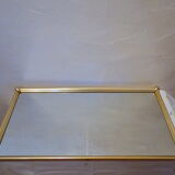 Mirror window, brass metal 31x61cm