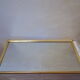 Mirror window, brass metal 31x61cm