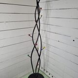 Vintage coat rack with multicolored ball