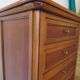 Rare Louis Philippe chest of drawers with 7 drawers from the 80s in cherry wood