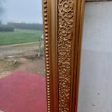 19th century wood and gilded stucco mirror