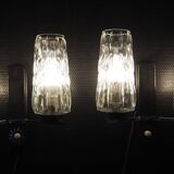 Pair of wall lights from the 1950s-1960s with a push switch