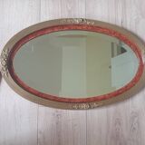 Miroir ovale art nouveau
