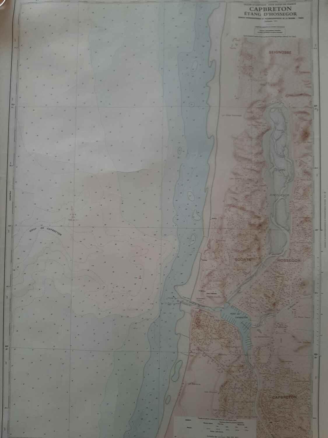 Nautical chart Hossegor