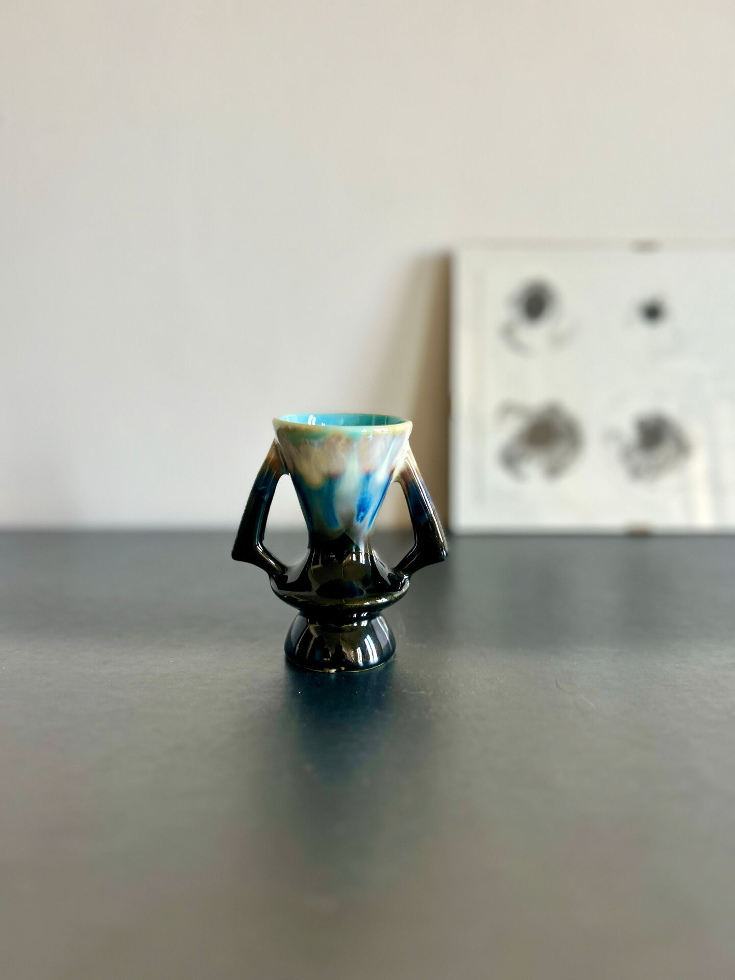 Vase soliflore en faience