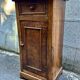 Petit chevet Meuble ancien Louis Philippe bois marbre