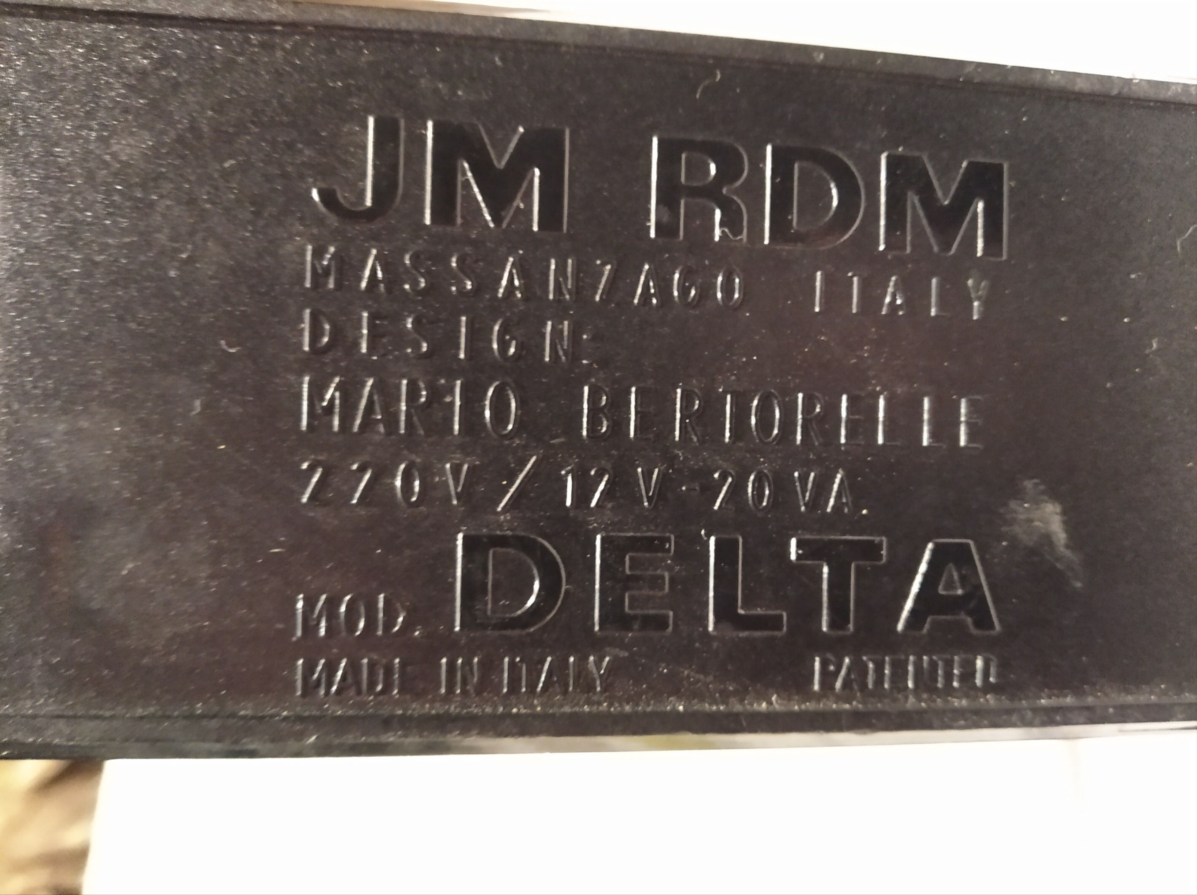 Delta desk lamp by Mario Bertorelle