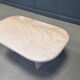 Vintage Italian travertine coffee table, 1970s