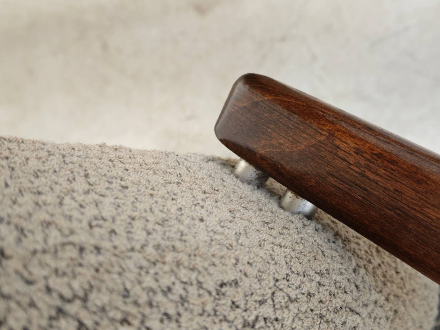 Pair of grey mottled armchairs by Jaroslav Smidek for TON Bystrice