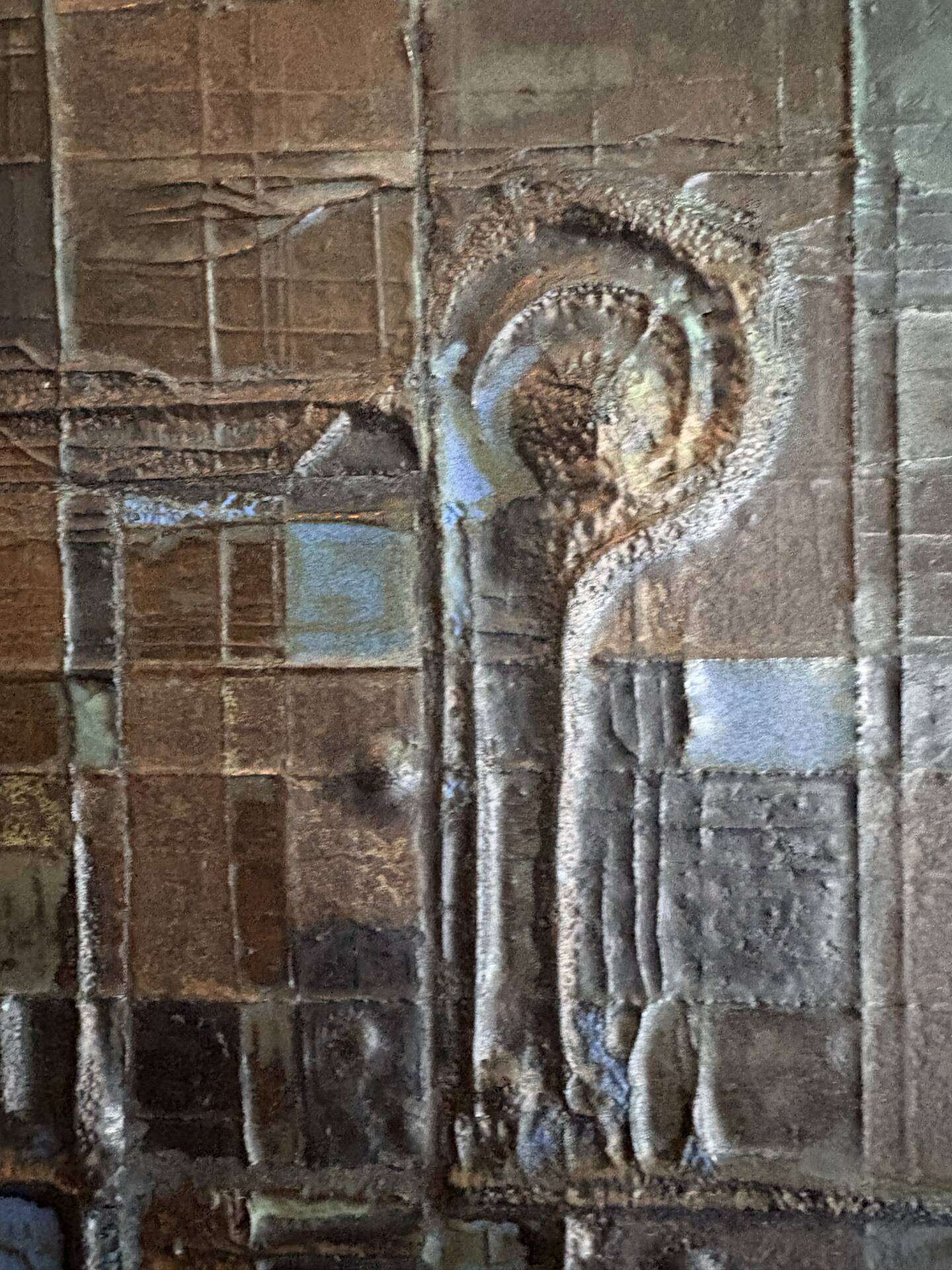 Brutalist Ceramic reliëf panel