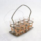 Service of 8 shot glasses