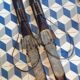Paire de skis anciens en bois L=200cm