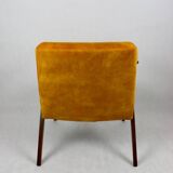 Yellow Gold Chameleon Bunny Armchair attributed to Jozef Chierowski, 1970s