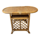 Table d'appoint, desserte en rotin, 2 niveaux