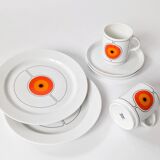 Set of 6 porcelain pieces by Thomas Rosenthal, Eclipse series, 1970s.
