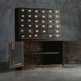 Travail Populaire Apothecary Cabinet, France, 19th Century