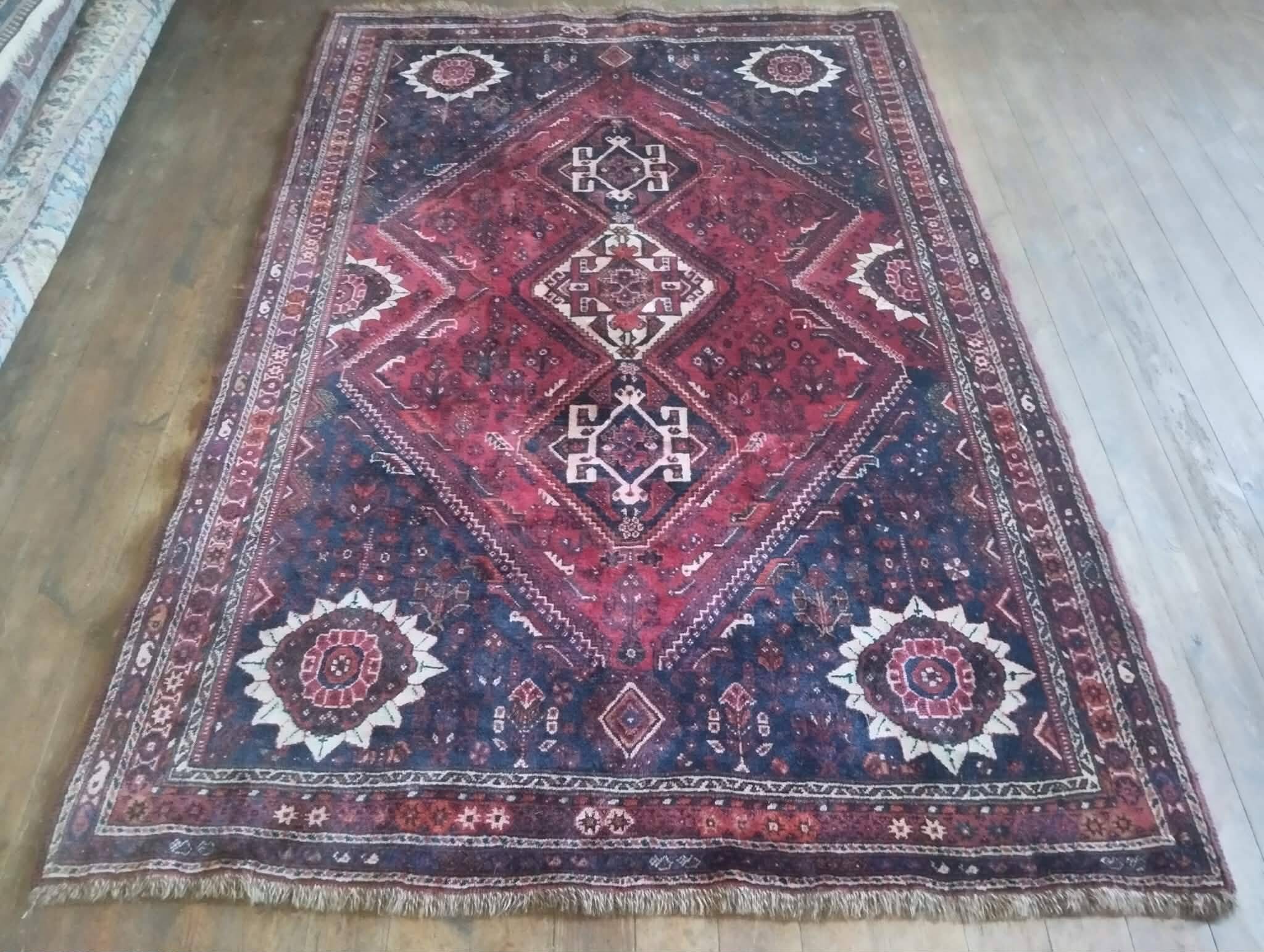 Persian Qashqai carpet handwoven 257x172cm