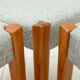 Ensemble de 6 chaises en teck garni par Nils Jonsson pour le fabricant suédois Hugo Troeds