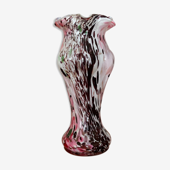 Clichy's colorful glass vase