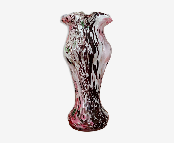 Vase en verre coloré de Clichy