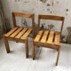 Duo de chaises pin