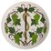 Hand-Painted Greek Ceramic Wall Plate, Grapevine & Rod of Asclepius Motif