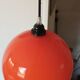 Orange opaline suspension lamp 60s